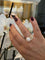 Bague 54 Bague en or jaune 18 carats avec perle de culture et diamants 58 Facettes