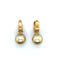 Boucles d'oreilles Boucles d’oreilles pendantes en or jaune 18 carats et perles champagne 58 Facettes 380872/Z05HU0U1