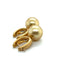 Boucles d'oreilles Boucles d’oreilles pendantes en or jaune 18 carats et perles champagne 58 Facettes 380872/Z05HU0U1