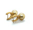 Boucles d'oreilles Boucles d’oreilles pendantes en or jaune 18 carats et perles champagne 58 Facettes 380872/Z05HU0U1