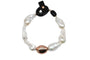 Bracelet Bracelet de perles baroques avec fermoir en or rose 18 carats 58 Facettes 341953/A0E8D2