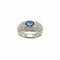 Bague 54 Bague cocktail en or blanc 18 carats avec saphir et diamants 58 Facettes