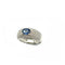 Bague 54 Bague cocktail en or blanc 18 carats avec saphir et diamants 58 Facettes