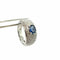 Bague 54 Bague cocktail en or blanc 18 carats avec saphir et diamants 58 Facettes