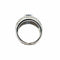 Bague 54 Bague cocktail en or blanc 18 carats avec saphir et diamants 58 Facettes