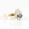 Bague 52.5 Bague saphir et diamants en or jaune 18 ct 58 Facettes 1