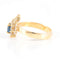 Bague 52.5 Bague saphir et diamants en or jaune 18 ct 58 Facettes 1