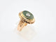 Bague 54.5 Bague ancienne en or jaune 18K avec diamant et jade 58 Facettes
