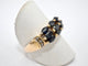 Bague 62 Bague rétro en or jaune sertie de saphirs et diamants 58 Facettes