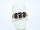 Bague 62 Bague rétro en or jaune sertie de saphirs et diamants 58 Facettes