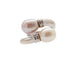 Bague 52 Bague toi et moi en or blanc 18k et perles 58 Facettes