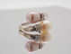 Bague 52 Bague toi et moi en or blanc 18k et perles 58 Facettes