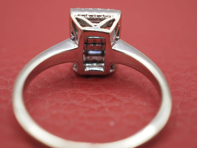 Bague 52 Bague Art déco en or 750 avec diamants 58 Facettes