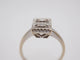 Bague 52 Bague Art déco en or 750 avec diamants 58 Facettes
