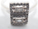 Bague 52 Bague Art déco en or 750 avec diamants 58 Facettes