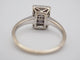 Bague 52 Bague Art déco en or 750 avec diamants 58 Facettes