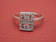 Bague 52 Bague Art déco en or 750 avec diamants 58 Facettes