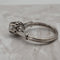 Bague 53 Solitaire ancien - Bague en platine avec diamant 58 Facettes