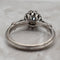 Bague 53 Solitaire ancien - Bague en platine avec diamant 58 Facettes