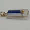 Pendentif Pendentif en verre et diamant en or jaune 750 58 Facettes