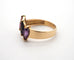 Bague 57 Bague cocktail en or jaune avec tanzanite, améthyste et tourmaline 58 Facettes