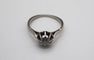 Bague 53 Bague en or blanc 750 avec diamant, taille 53 58 Facettes