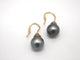 Boucles d'oreilles Boucles d'oreilles en or jaune avec perles de culture et diamants 58 Facettes