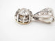 Pendentif Pendentif ancien en or blanc 750 avec diamants 58 Facettes