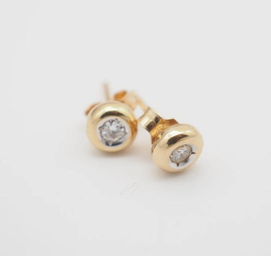 Boucles d'oreilles Boucles d’oreilles en or jaune 750 et diamants 58 Facettes