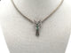 Collier Collier en or blanc 750 millièmes avec pendentif et émeraudes 58 Facettes