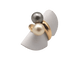 Bague 52 Bague en or jaune 750 avec perle de Tahiti et perle blanche 58 Facettes