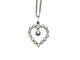 Collier Collier - Pendentif cœur en or blanc 750 et diamants 58 Facettes