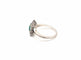 Bague 52 Bague en or blanc 750 avec émeraude et diamants 58 Facettes
