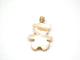 Pendentif Pendentif ourson en or jaune 18 carats et nacre 58 Facettes