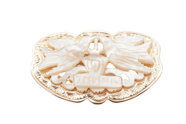 Broche Broche en or rose 750 et nacre 58 Facettes