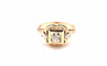 Bague 54 Bague en or jaune et or blanc 18 carats avec diamant 58 Facettes
