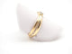 Bague 53.5 Bague double anneau en or jaune 750 avec diamant 58 Facettes