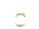Bague 53.5 Bague double anneau en or jaune 750 avec diamant 58 Facettes