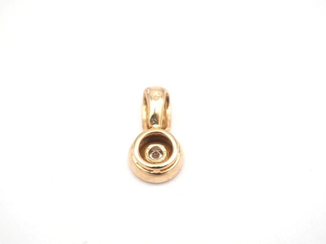 Pendentif Pendentif en or jaune 750 avec diamant 58 Facettes