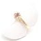Bague 53 Bague en or jaune 750 avec tourmaline et diamants 58 Facettes