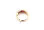 Bague 51 Bague jonc vintage en or jaune 750 avec rubis 58 Facettes