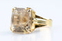 Bague 56 Bague en or jaune 18 carats au quartz fumé 19,20 ct 58 Facettes BG41700146-107