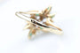 Bague 61 Bague motif floral en or jaune 18K, émeraude 1,00 ct et diamants 58 Facettes BGDEMCC1383-107