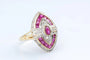 Bague 57 Bague rubis 1,35 ct et diamants 0,45 ct en or jaune 18K 58 Facettes BGNAVRUD6147-107