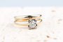 Bague 53 Bague solitaire en or jaune 14K avec diamant 0,40 ct 58 Facettes BG14KDCC1428-107