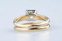 Bague 53 Bague solitaire en or jaune 14K avec diamant 0,40 ct 58 Facettes BG14KDCC1428-107