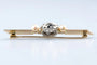 Broche Broche vintage en or jaune 18 carats, diamants et perles 58 Facettes BROCC1419-107