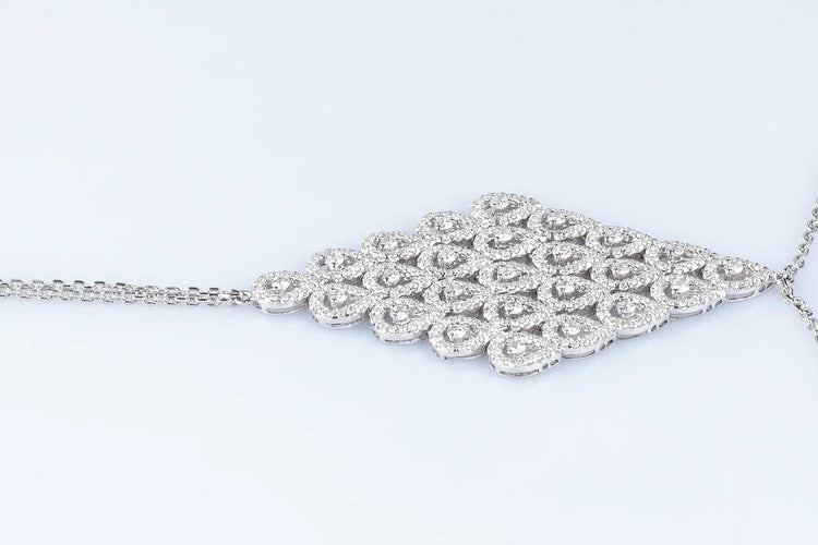 Bracelet Bijou de main - Haute joaillerie en or blanc 18 carats et diamants 58 Facettes J5230160724-AIG5