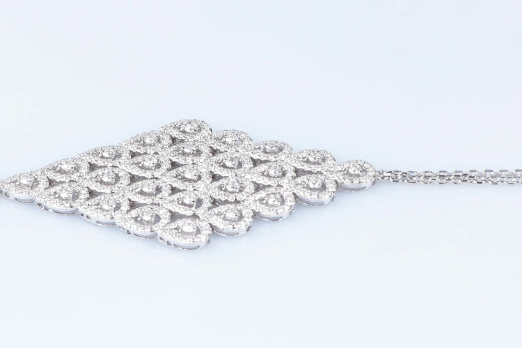 Bracelet Bijou de main - Haute joaillerie en or blanc 18 carats et diamants 58 Facettes J5230160724-AIG5