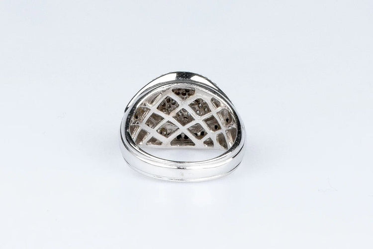 Bague 53.5 Bague diamants en or blanc 18 carats 58 Facettes 111-42837-33